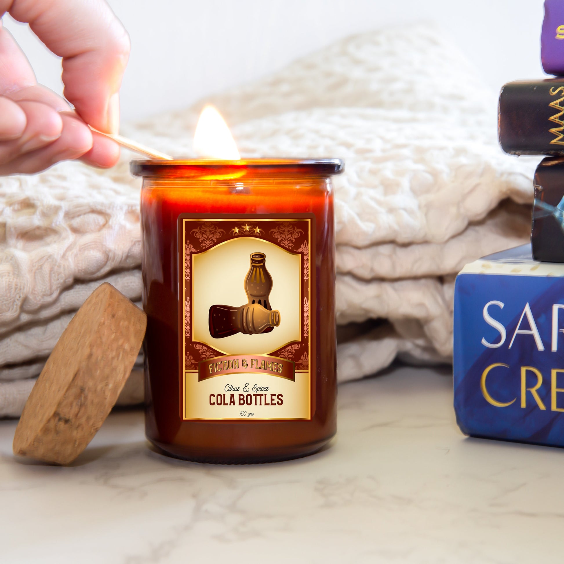 Cola Bottles Scented Candle | Candy Fragrance Candle | Sweet Treat | Birthday Gift | Aromatherapy Candle | Book Lover's Gift