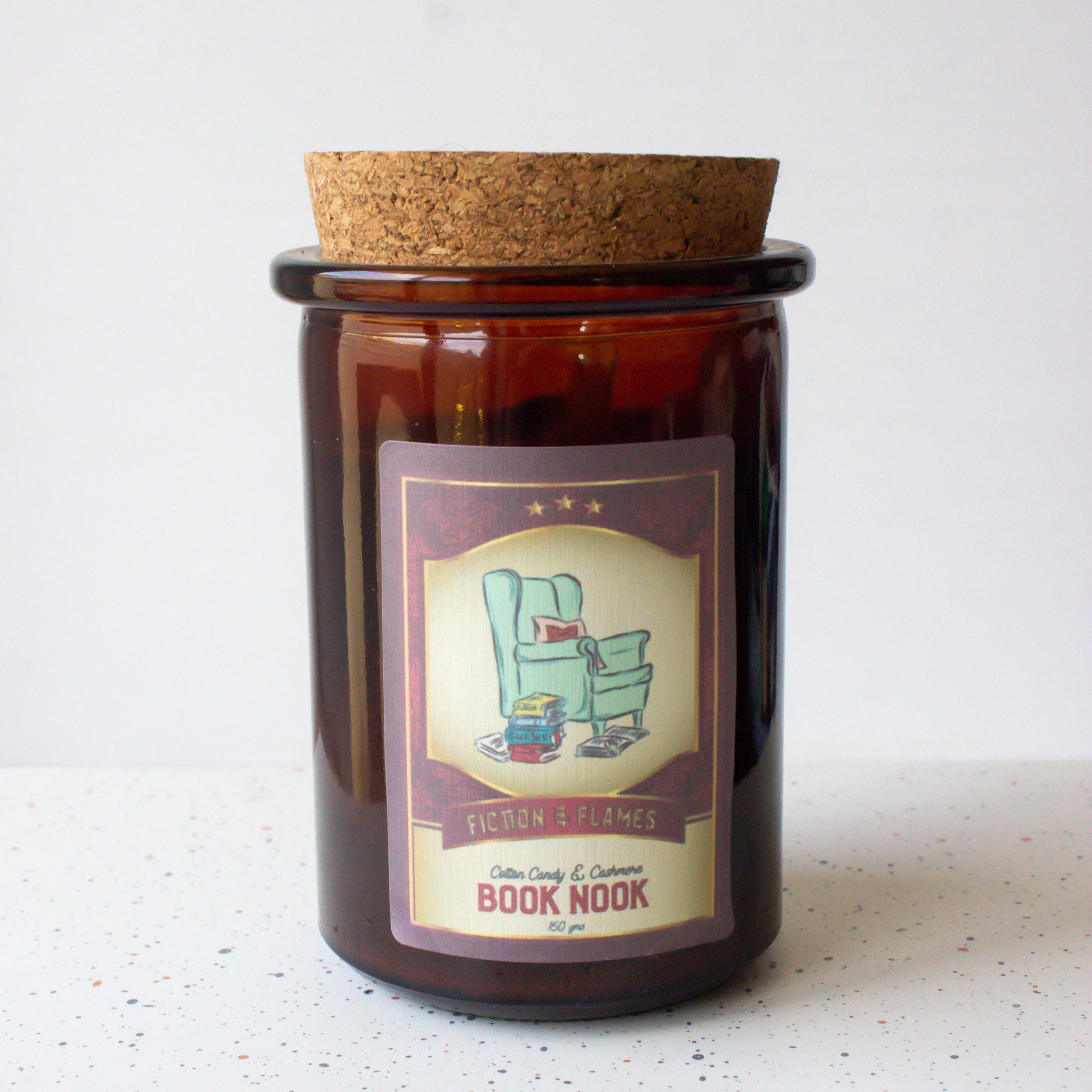 Book Lover Candle Gift Box | Library Scented | Cotton Candy & Cashmere Scented | Fruity Candle | Readers Gift | Aromatherapy Scented Candle