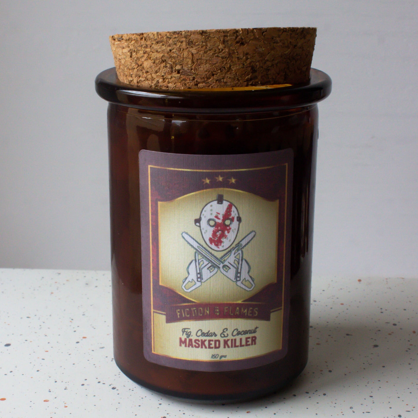 Masked Killer | Fig, Cedar + Coconut | Scented Candle | Book Lover Gift | Reader Gift | Bookish Candle | Horror Candle | Scary Movie
