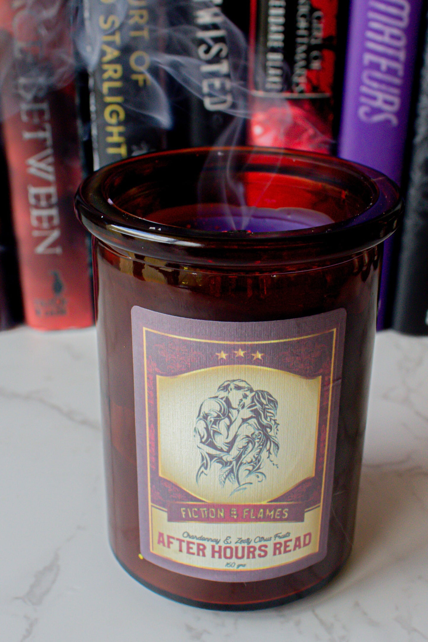 After Hours Read | Champagne + Zesty Citrus Fruits | Romance Candle | Writers Gift | Book Lover's Gift | Reader Gift | Bookish Candle
