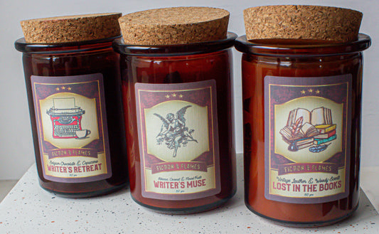 Writers Gift Box | Lost in the Books | Writer's Retreat | Writer's Muse | Book lover gift | Reader Gift | Library Scent | Scented Candle