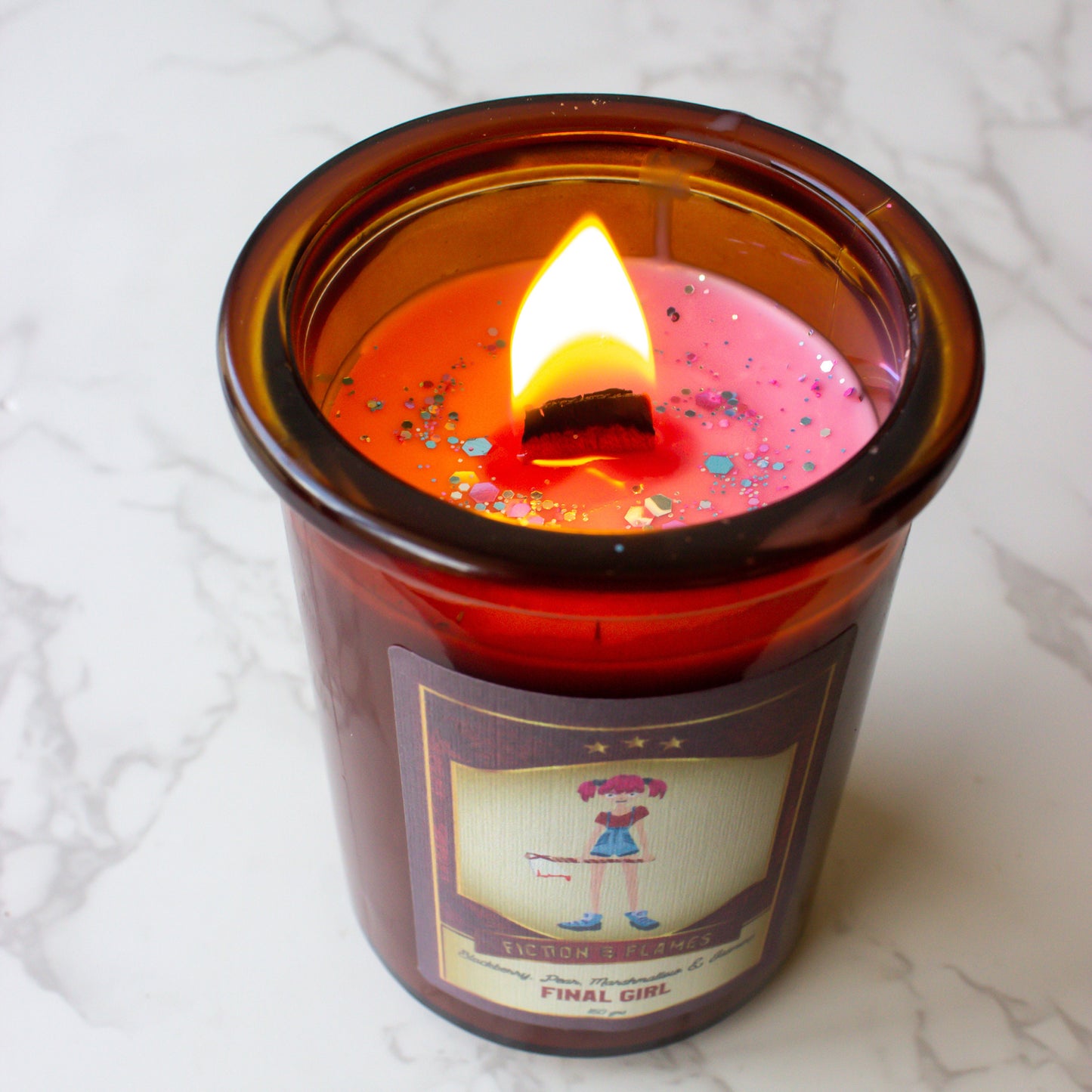 Final Girl | Blackberry, Pear, Marshmallow + Jasmine | Scented Candle | Book Lover Gift | Reader Gift | Bookish Candle | Horror Candle