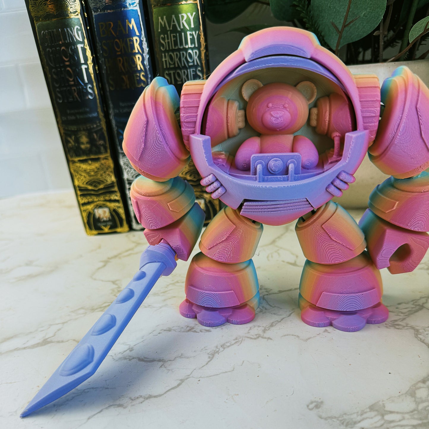RoboTeddy - Mecha Suit with Pilot Teddy Bear | Fantasy Toy | Robot | Teddy Bear - Fiction and Flames