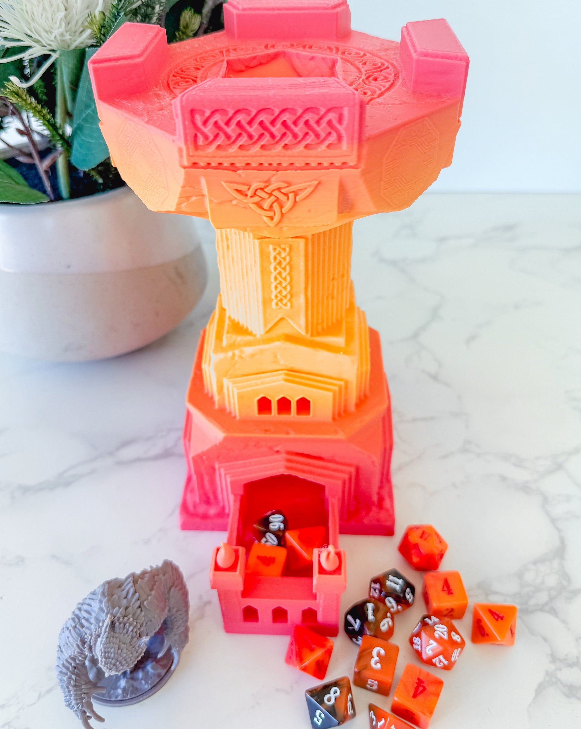 Dwarven Dice Tower with dice tray | Tabletop Gaming | RPG Dice Roller