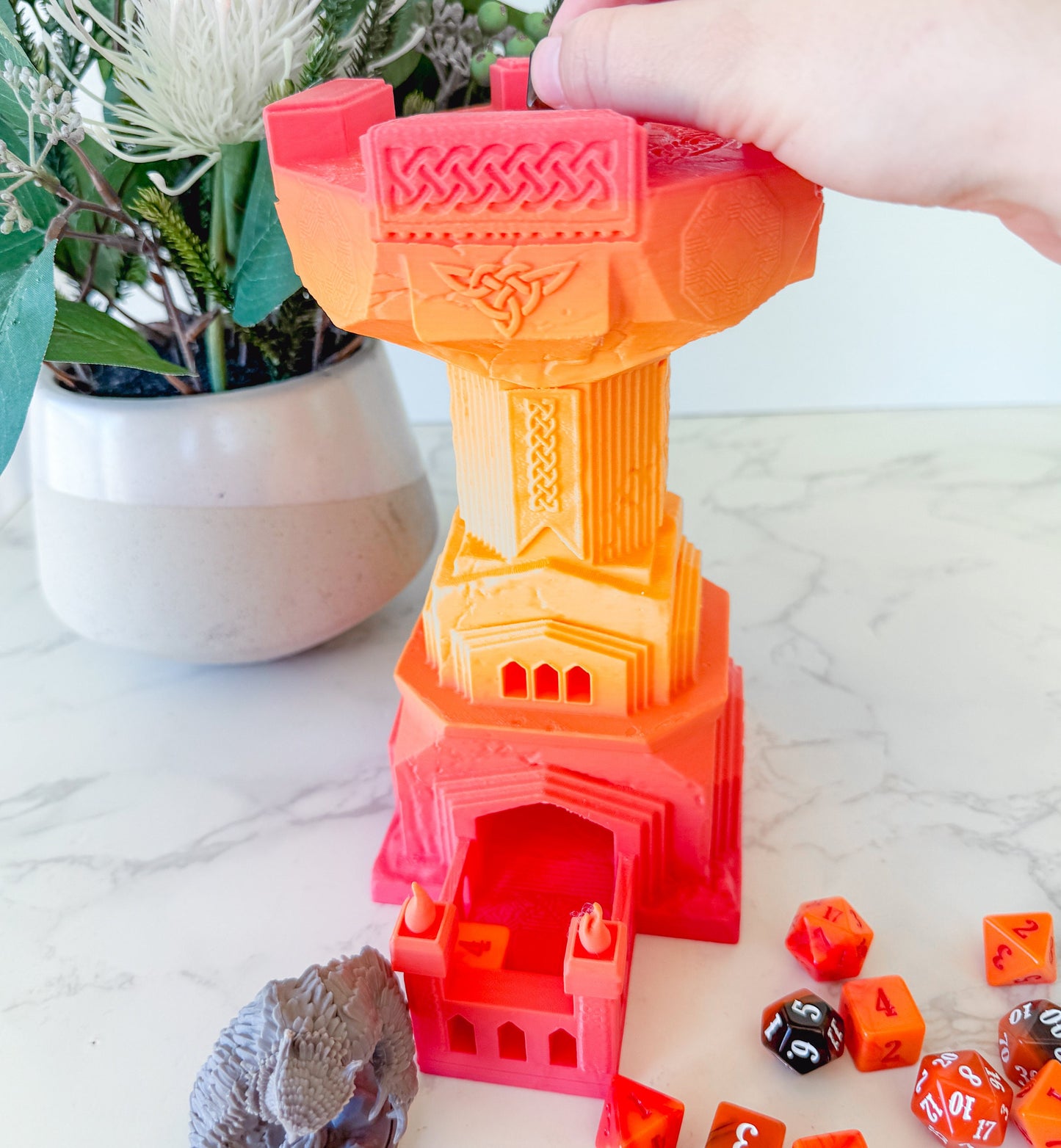 Dwarven Dice Tower with dice tray | Tabletop Gaming | RPG Dice Roller