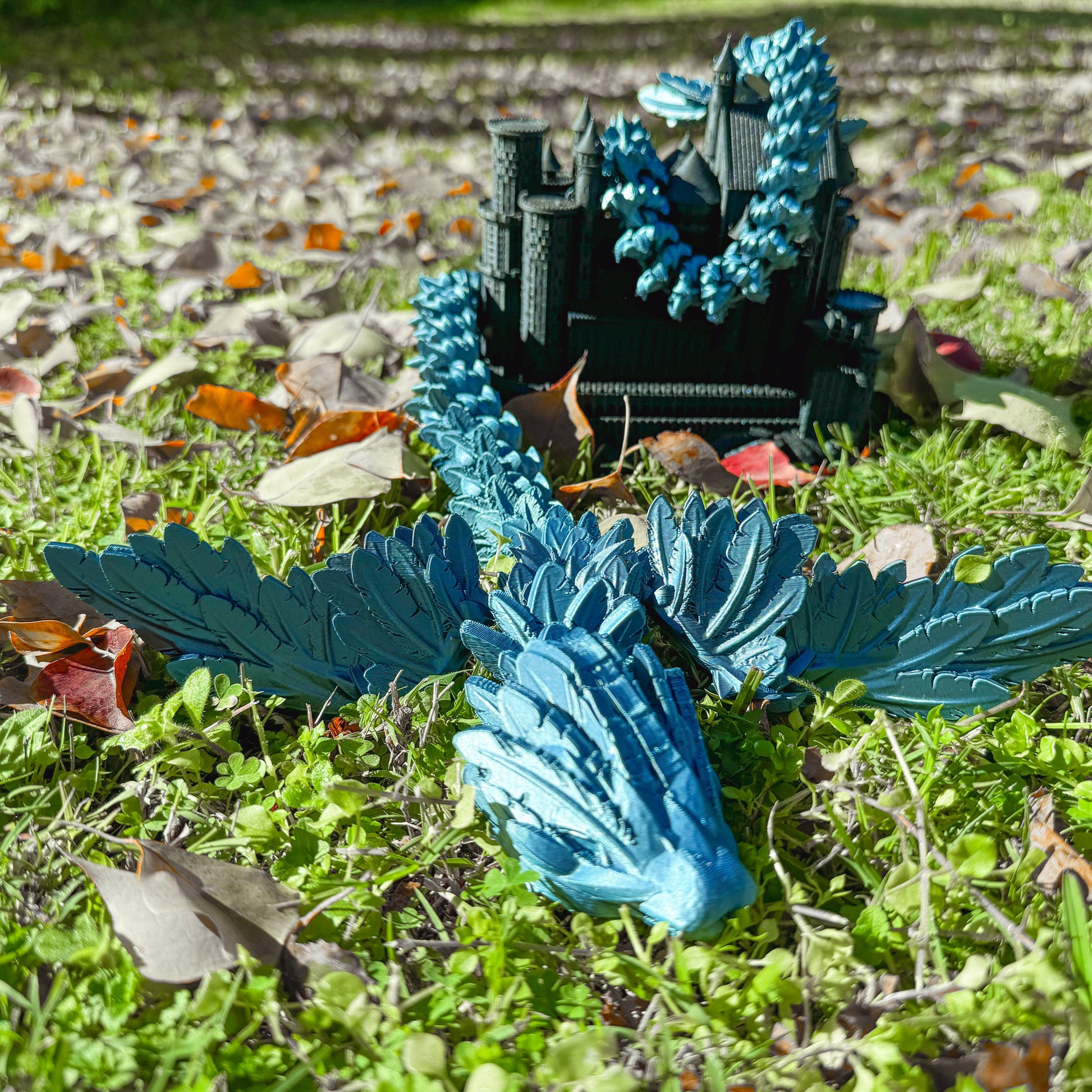 Articulated Flying Serpent Dragon | Fantasy Dragon Model | 3d Printed Dragon | Desk Fidget Toy