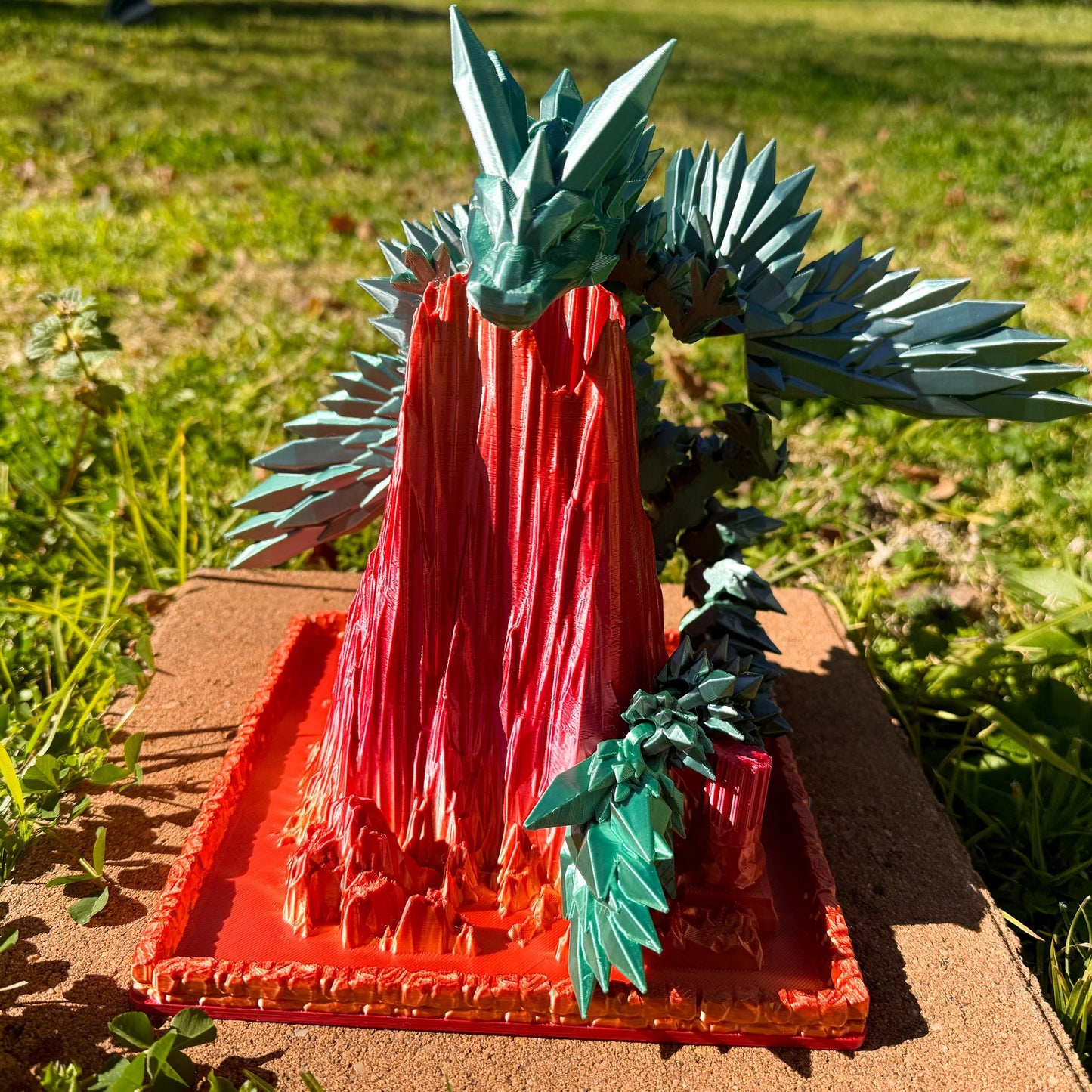 Articulated Crystal Wing Dragon | Fantasy Dragon Model | 3d Printed Dragon | Desk Fidget Toy