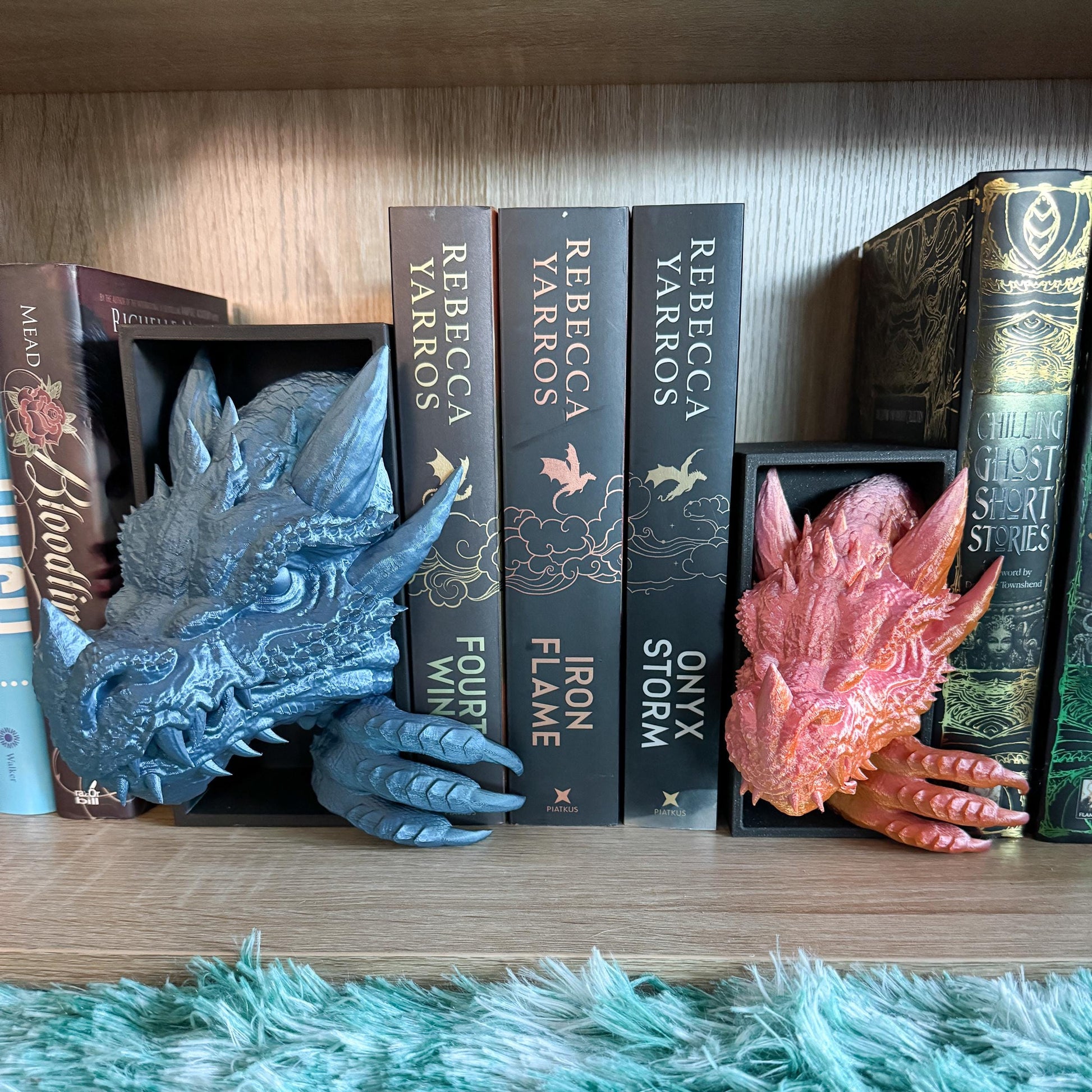 Dragon Head and Tail Book Nook | 3d printed | dragon book nook