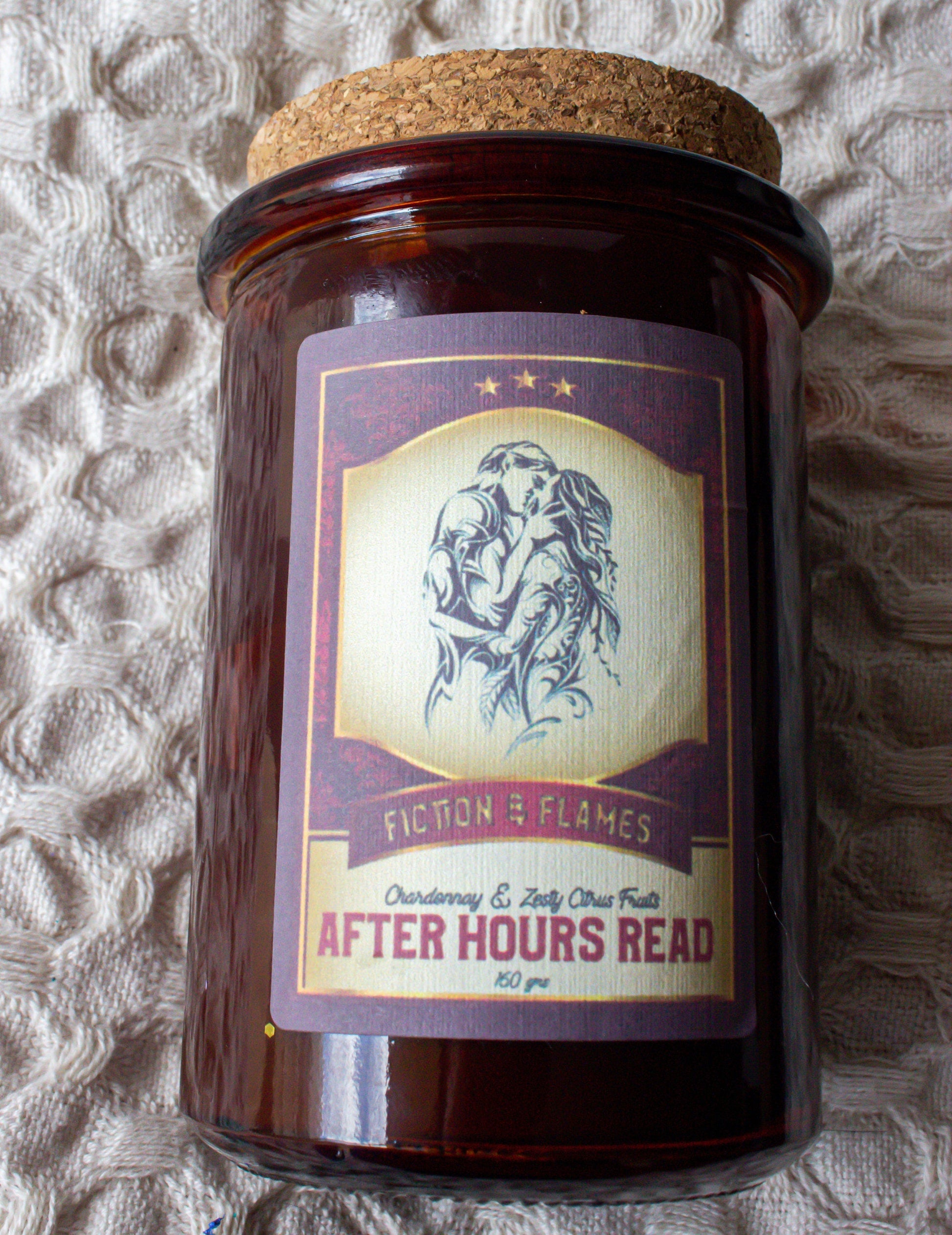 After Hours Read | Champagne + Zesty Citrus Fruits | Romance Candle | Writers Gift | Book Lover's Gift | Reader Gift | Bookish Candle