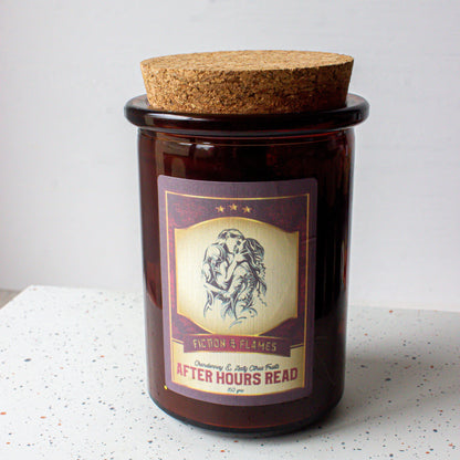 After Hours Read | Champagne + Zesty Citrus Fruits | Romance Candle | Writers Gift | Book Lover's Gift | Reader Gift | Bookish Candle