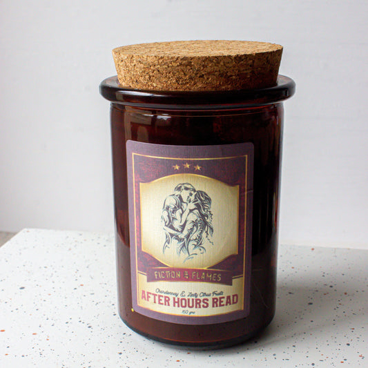 After Hours Read | Champagne + Zesty Citrus Fruits | Romance Candle | Writers Gift | Book Lover's Gift | Reader Gift | Bookish Candle