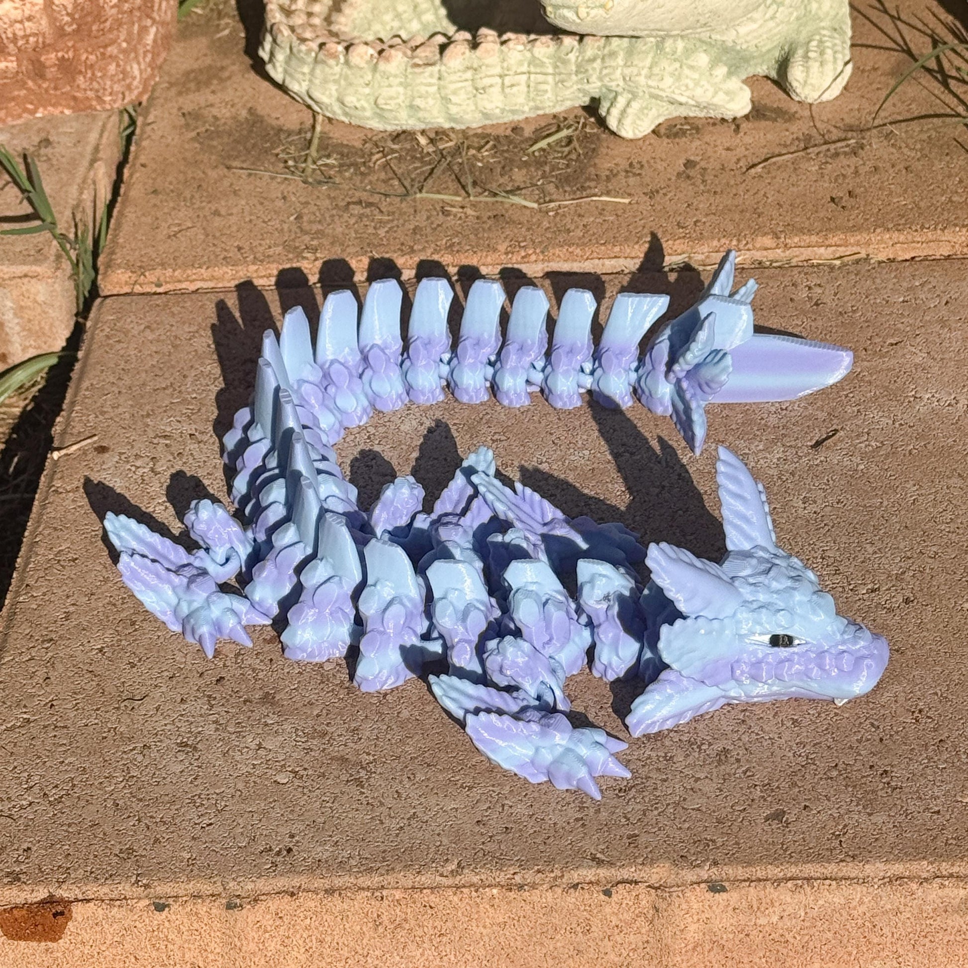 Articulated Axolotl Dragon | Fantasy Dragon Model | 3d Printed Dragon | Desk Fidget Toy