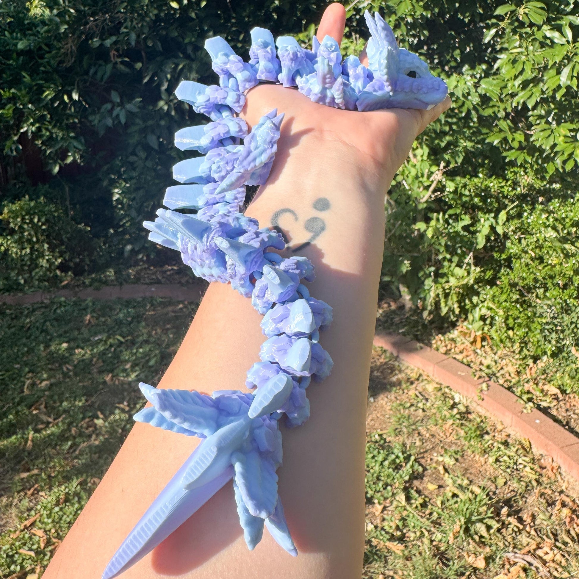 Articulated Axolotl Dragon | Fantasy Dragon Model | 3d Printed Dragon | Desk Fidget Toy