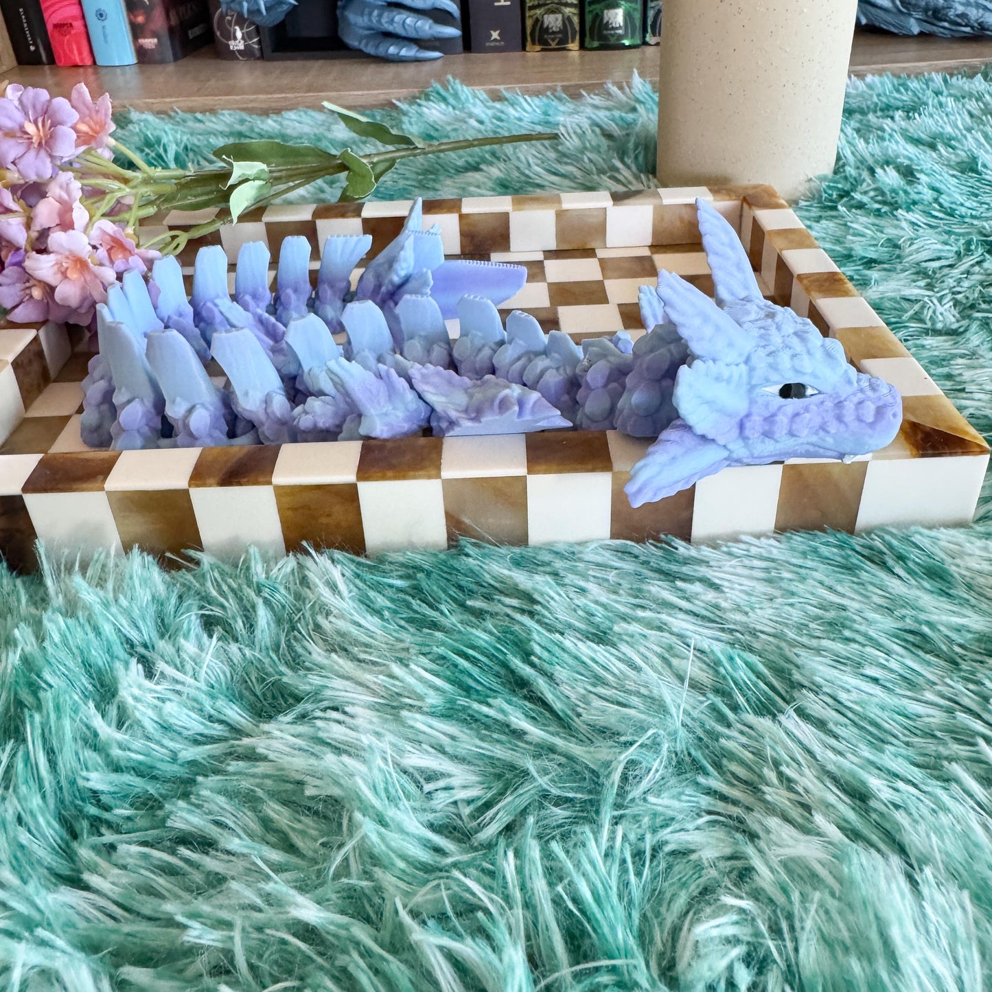 Articulated Axolotl Dragon | Fantasy Dragon Model | 3d Printed Dragon | Desk Fidget Toy