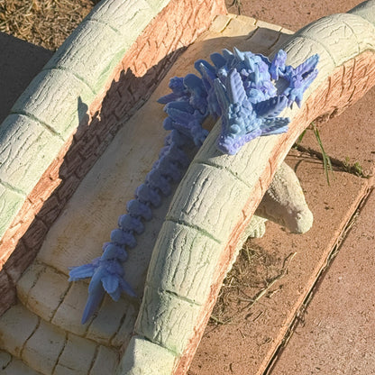 Articulated Axolotl Dragon | Fantasy Dragon Model | 3d Printed Dragon | Desk Fidget Toy