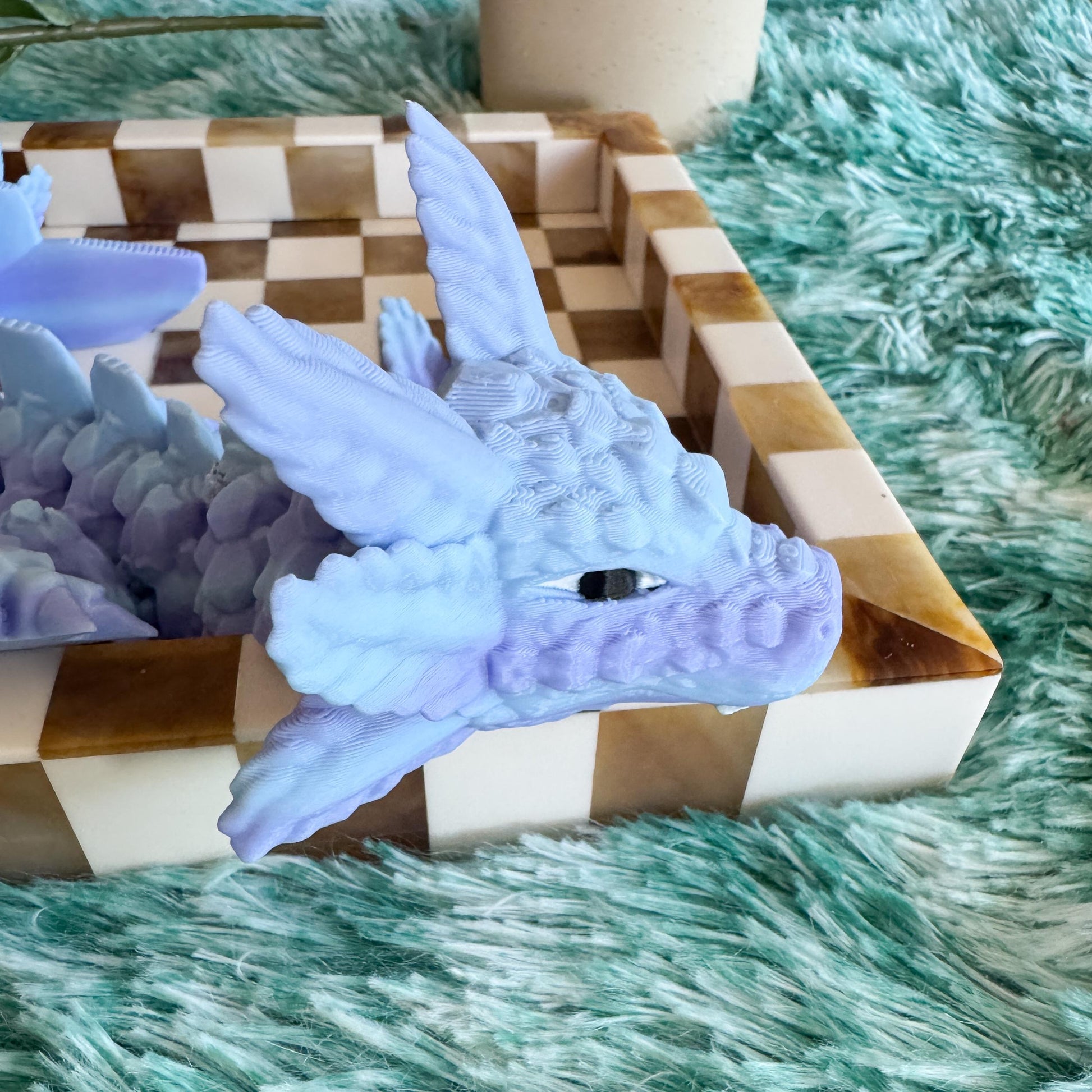 Articulated Axolotl Dragon | Fantasy Dragon Model | 3d Printed Dragon | Desk Fidget Toy