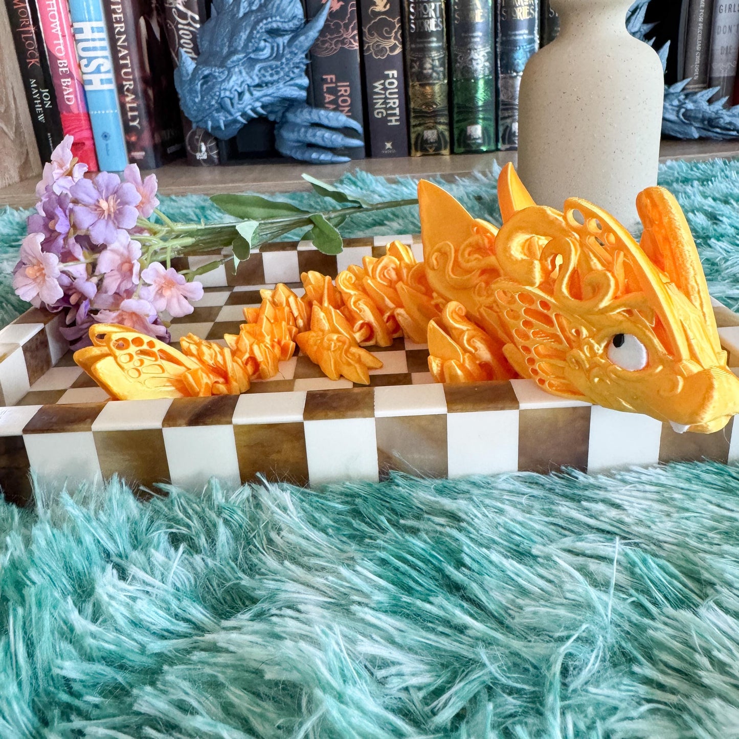 Articulated Baby Butterfly Dragon | Fantasy Dragon Model | 3d Printed Dragon | Desk Fidget Toy