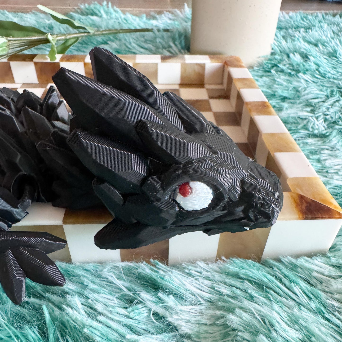 Articulated Baby Gemstone Dragon | Fantasy Dragon Model | 3d Printed Dragon | Desk Fidget Toy