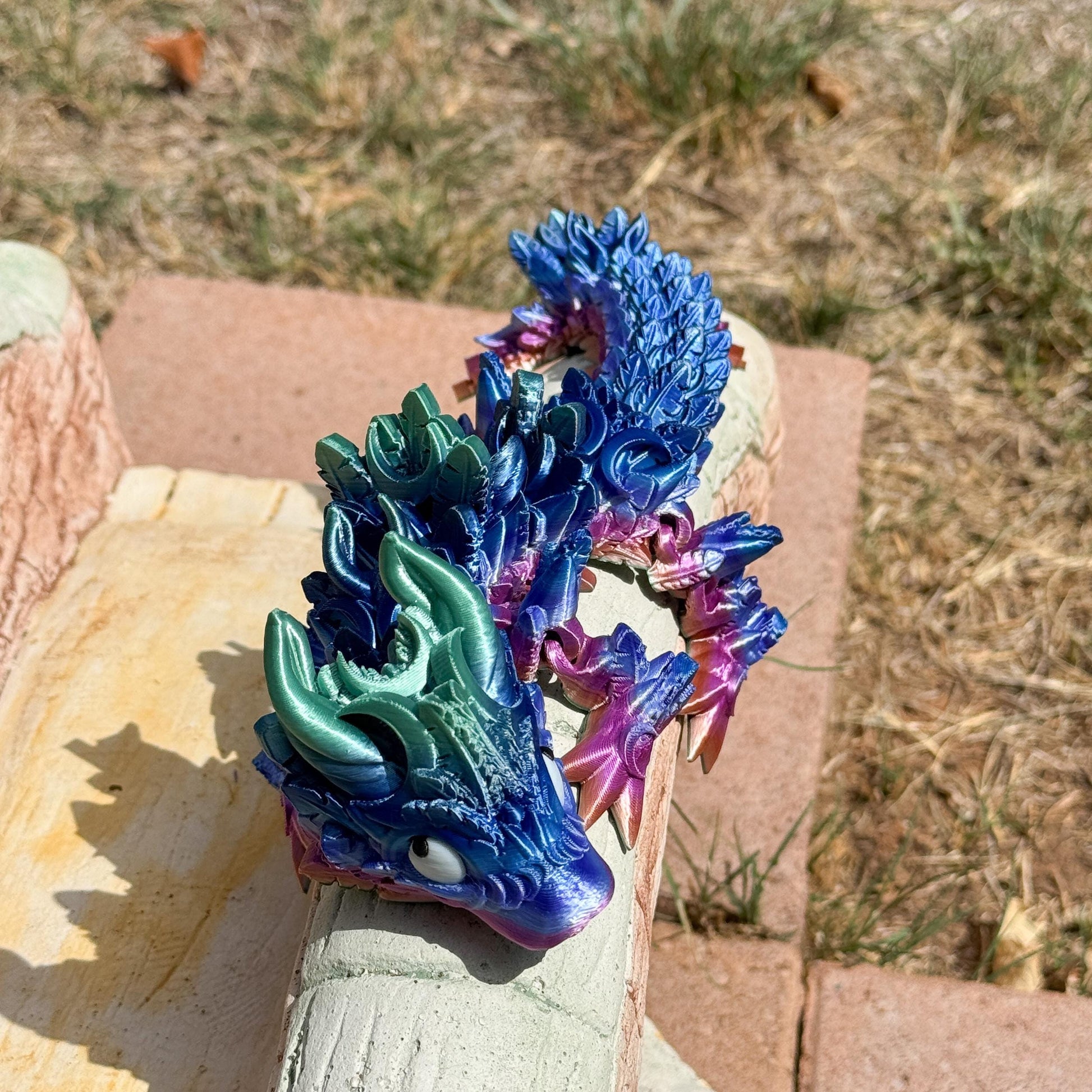 Articulated Baby Lunar Dragon | Fantasy Dragon Model | 3d Printed Dragon | Desk Fidget Toy