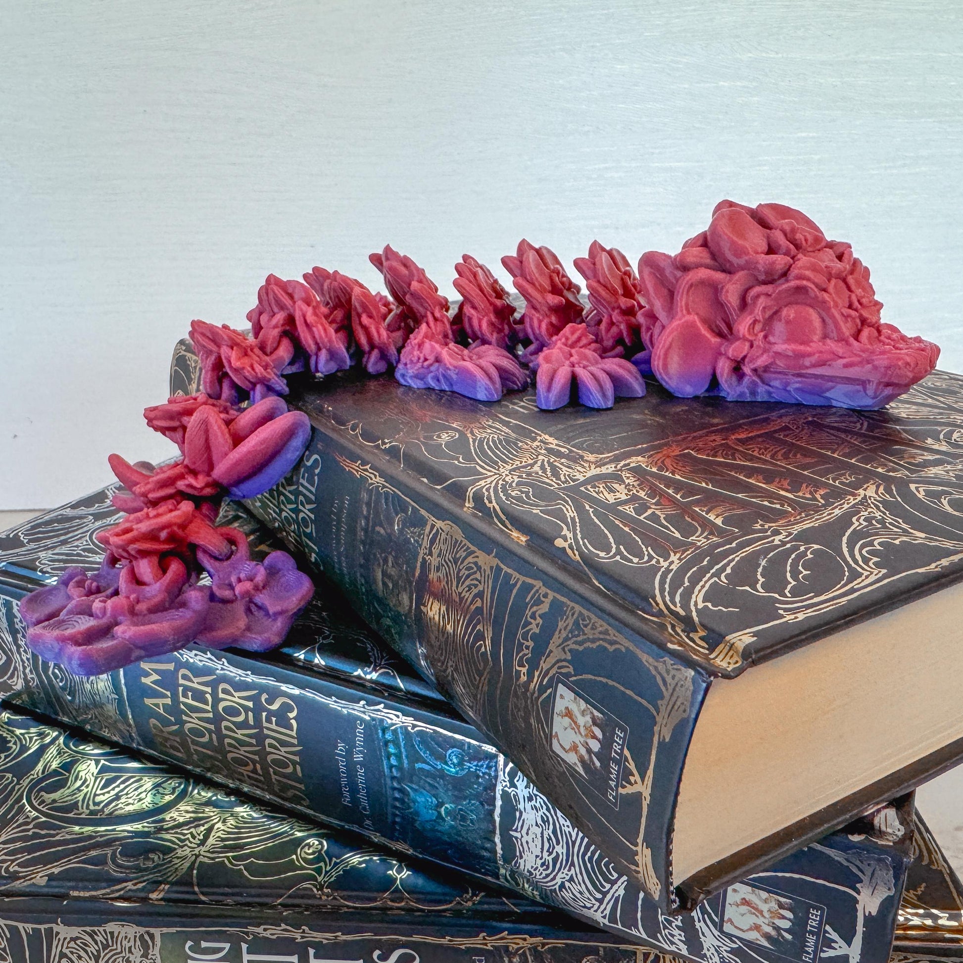 Articulated Baby Orchid Dragon | Fantasy Dragon Model | 3d Printed Dragon | Desk Fidget Toy