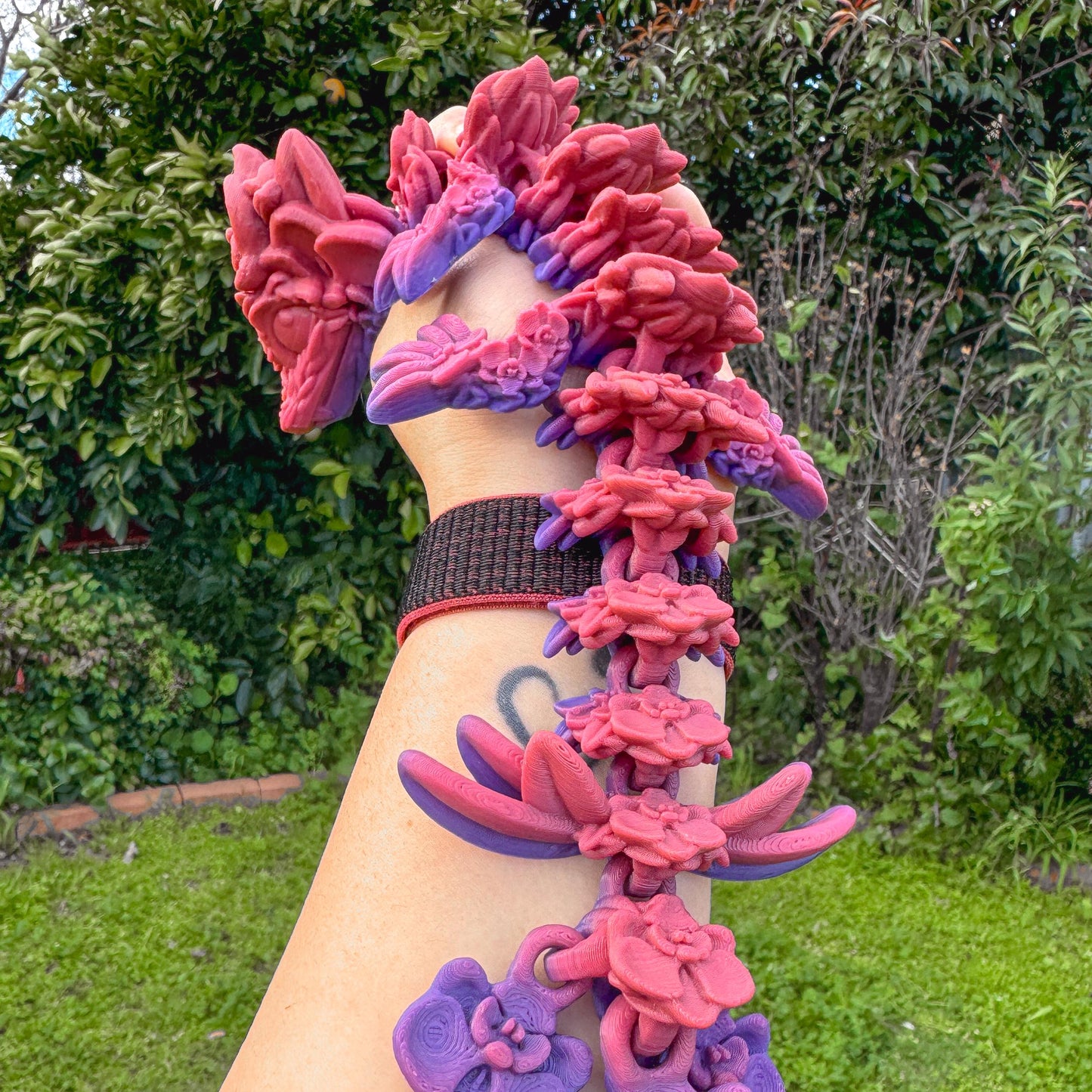 Articulated Baby Orchid Dragon | Fantasy Dragon Model | 3d Printed Dragon | Desk Fidget Toy