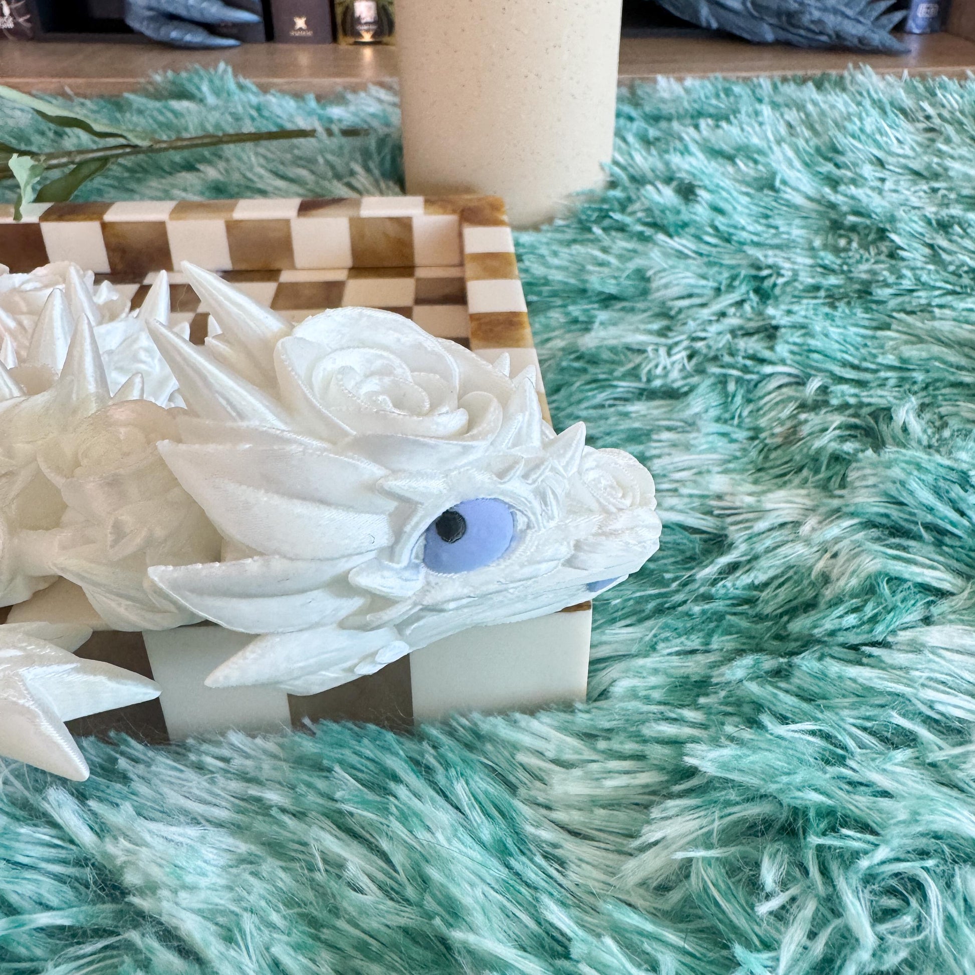 Articulated Baby Rose Dragon | Fantasy Dragon Model | 3d Printed Dragon | Desk Fidget Toy