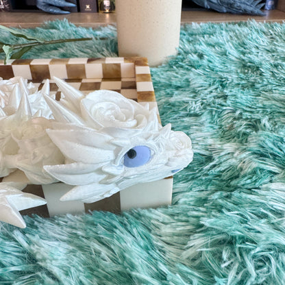 Articulated Baby Rose Dragon | Fantasy Dragon Model | 3d Printed Dragon | Desk Fidget Toy