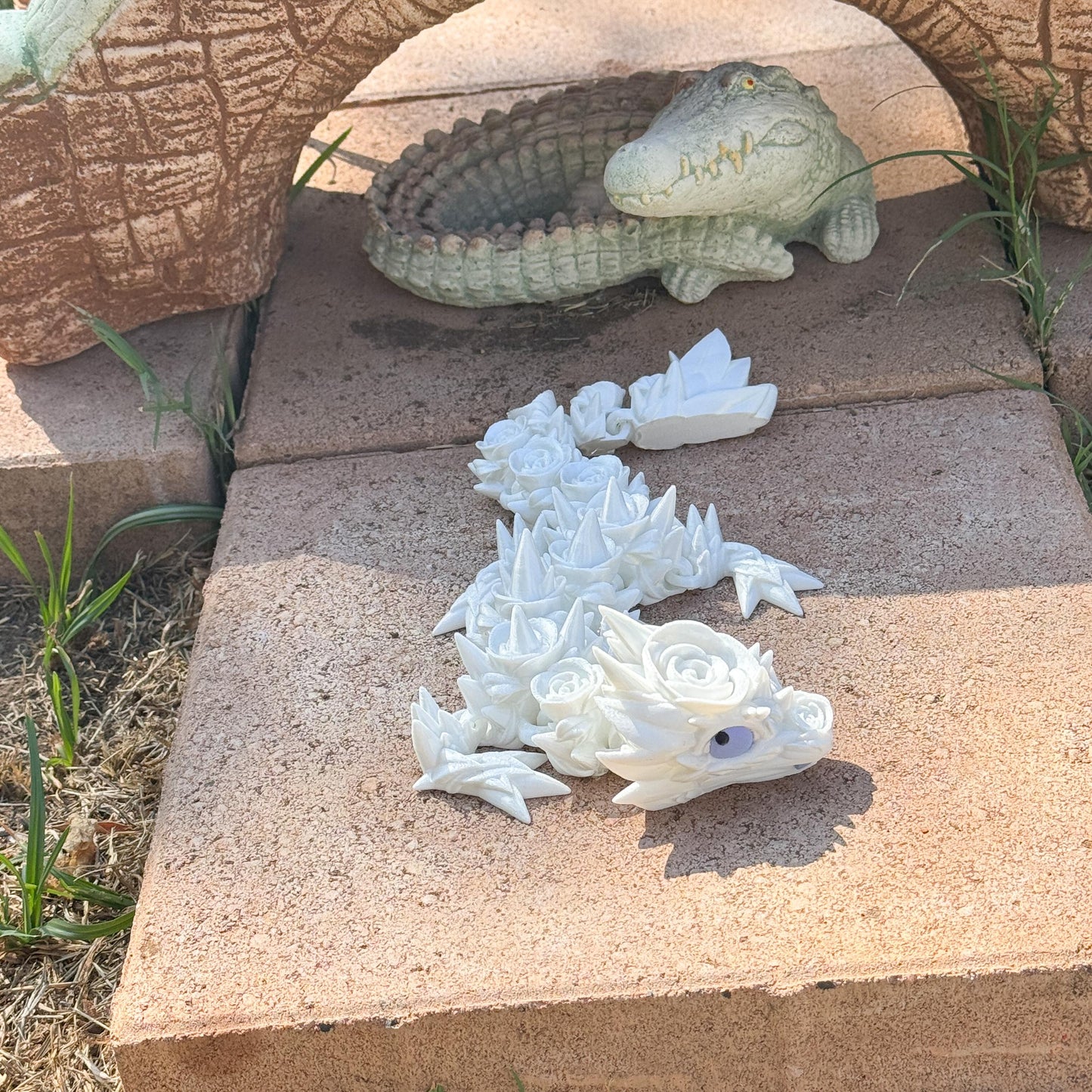 Articulated Baby Rose Dragon | Fantasy Dragon Model | 3d Printed Dragon | Desk Fidget Toy