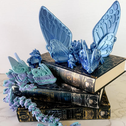 Articulated Butterfly Dragon | Fantasy Dragon Model | 3d Printed Dragon | Desk Fidget Toy