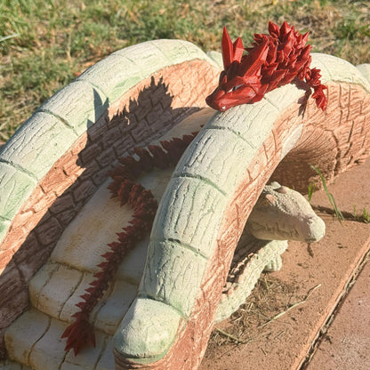 Articulated Crystal Dragon | Fantasy Dragon Model | 3d Printed Dragon | Desk Fidget Toy