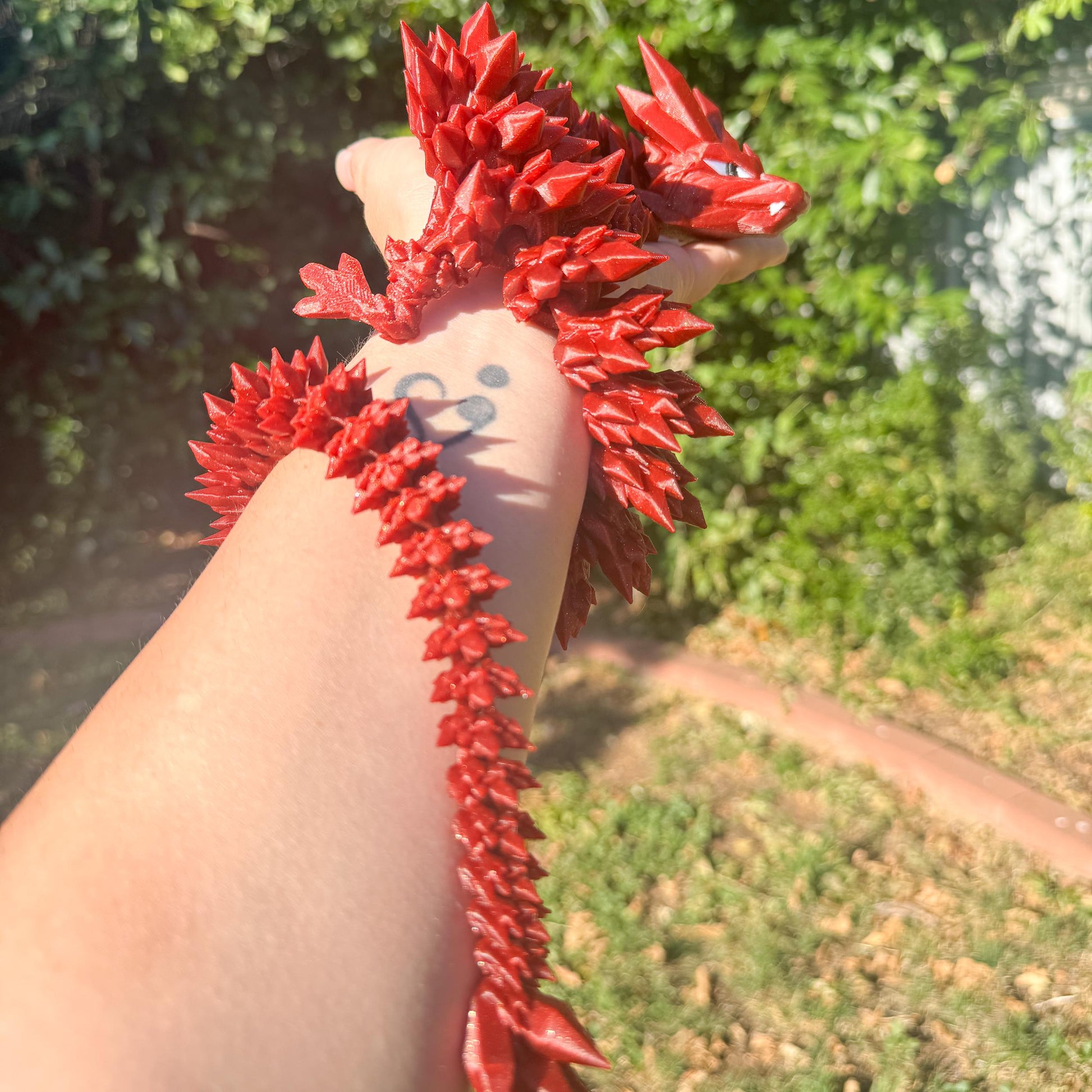 Articulated Crystal Dragon | Fantasy Dragon Model | 3d Printed Dragon | Desk Fidget Toy