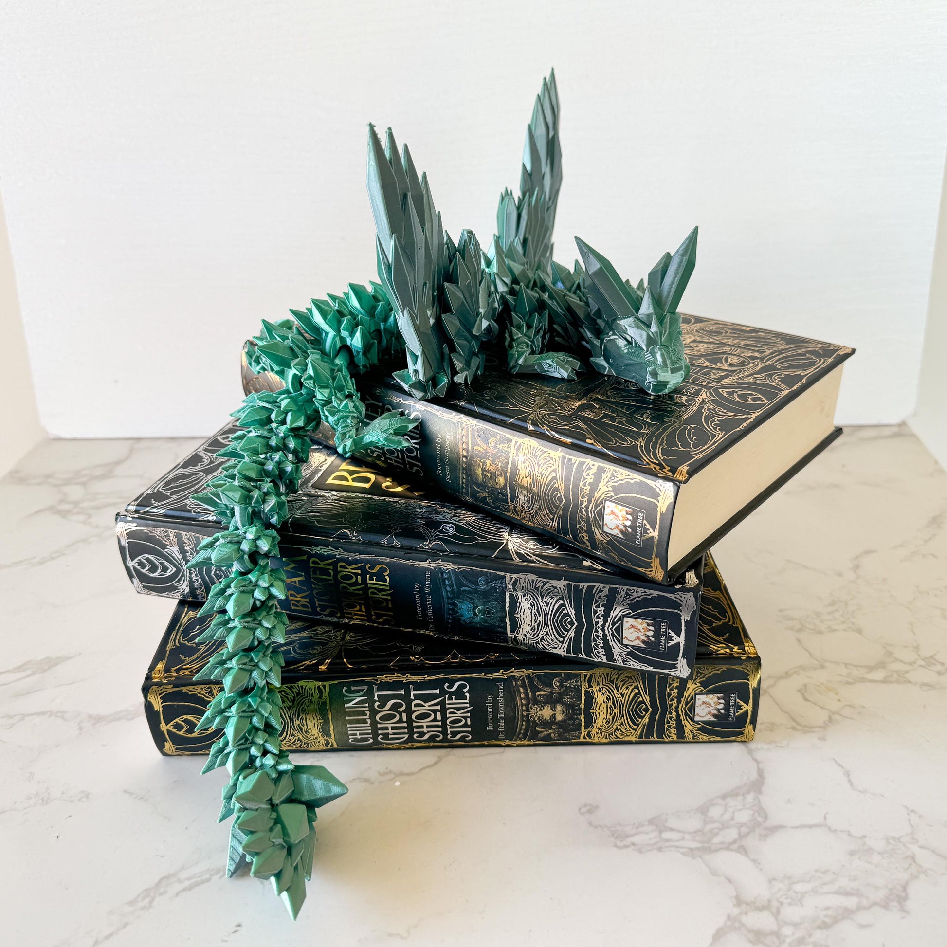 Articulated Crystal Wing Dragon | Fantasy Dragon Model | 3d Printed Dragon | Desk Fidget Toy