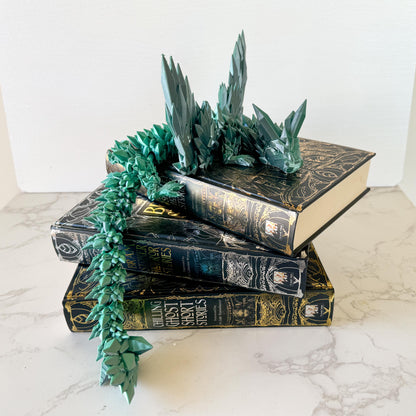 Articulated Crystal Wing Dragon | Fantasy Dragon Model | 3d Printed Dragon | Desk Fidget Toy