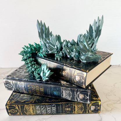 Articulated Crystal Wing Dragon | Fantasy Dragon Model | 3d Printed Dragon | Desk Fidget Toy