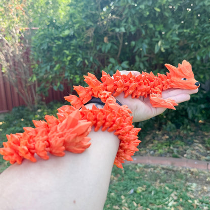 Articulated Crystal Wolf Dragon | Fantasy Dragon Model | 3d Printed Dragon | Desk Fidget Toy