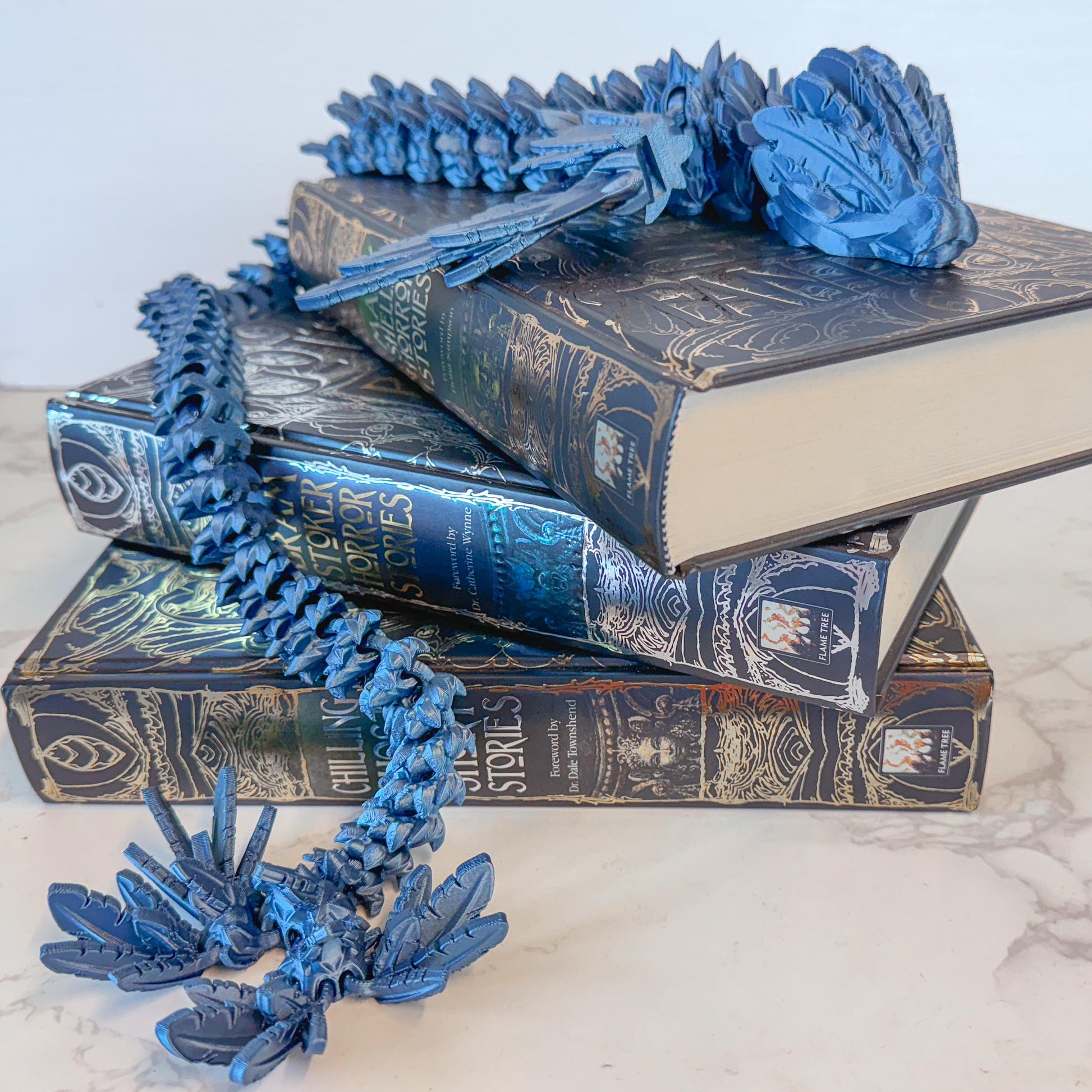 Articulated Flying Serpent Dragon | Fantasy Dragon Model | 3d Printed Dragon | Desk Fidget Toy