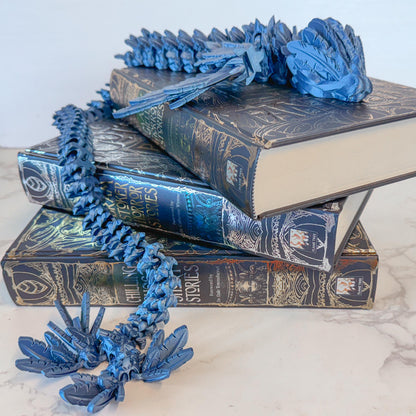 Articulated Flying Serpent Dragon | Fantasy Dragon Model | 3d Printed Dragon | Desk Fidget Toy