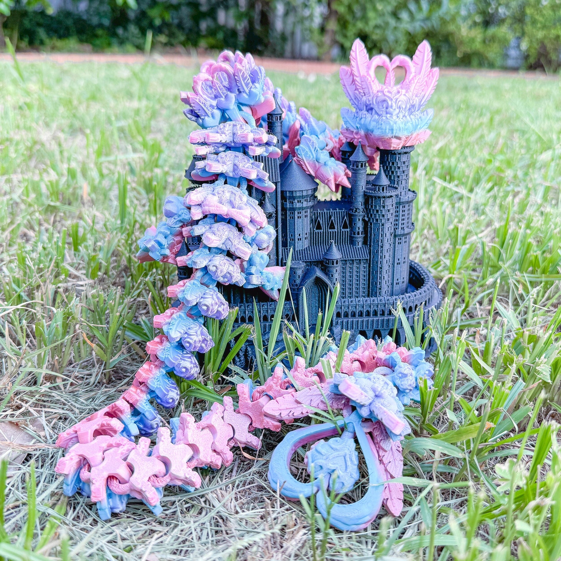 Articulated Heart Dragon | Fantasy Dragon Model | 3d Printed Dragon | Desk Fidget Toy