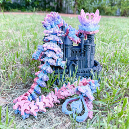 Articulated Heart Dragon | Fantasy Dragon Model | 3d Printed Dragon | Desk Fidget Toy