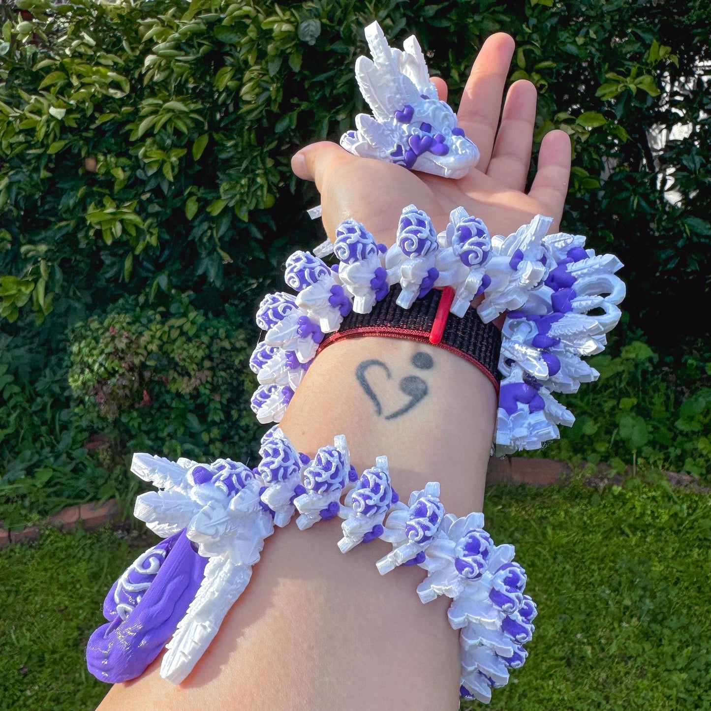 Articulated Heart Dragon | Fantasy Dragon Model | 3d Printed Dragon | Desk Fidget Toy