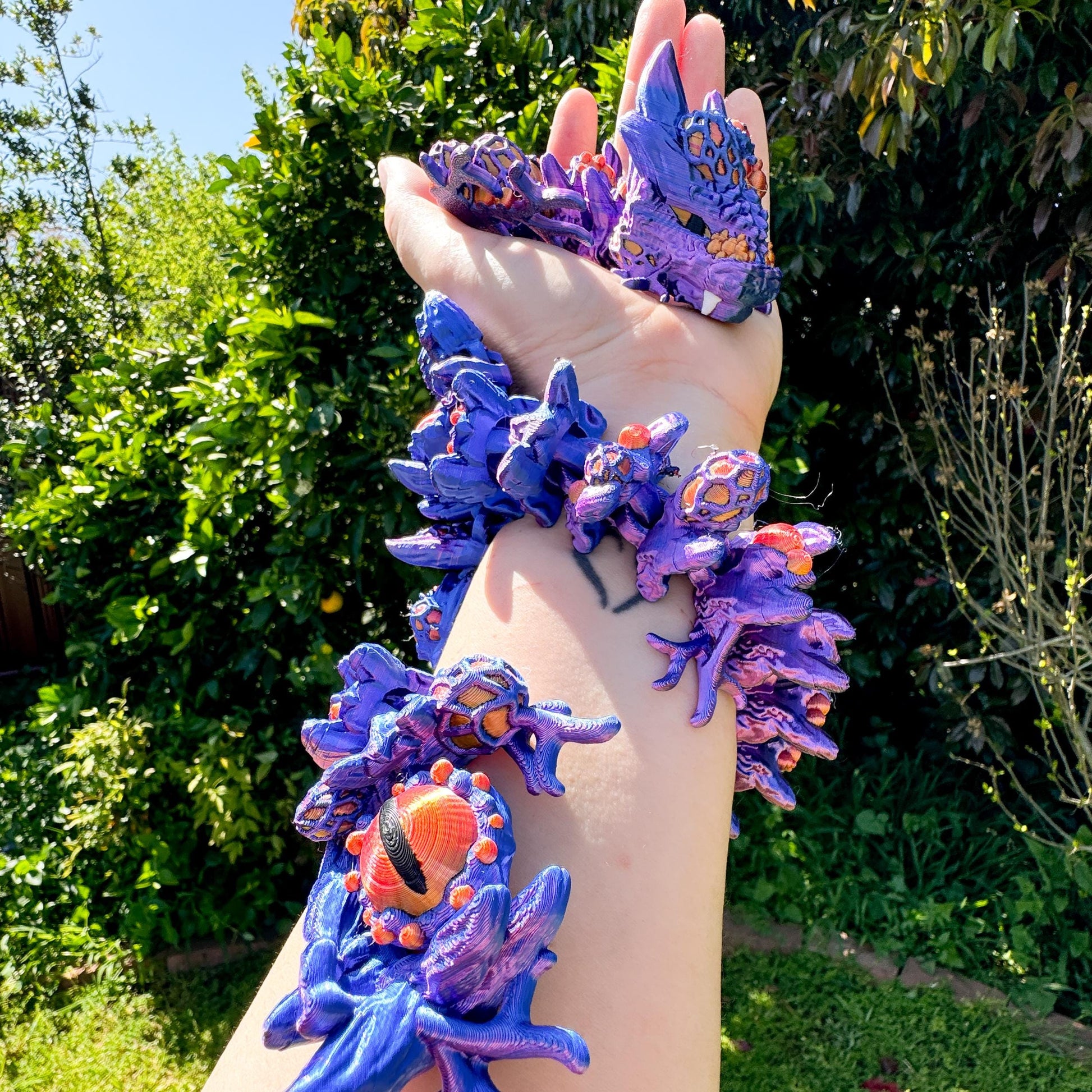 Articulated Infested Dragon | Fantasy Dragon Model | 3d Printed Dragon | Desk Fidget Toy