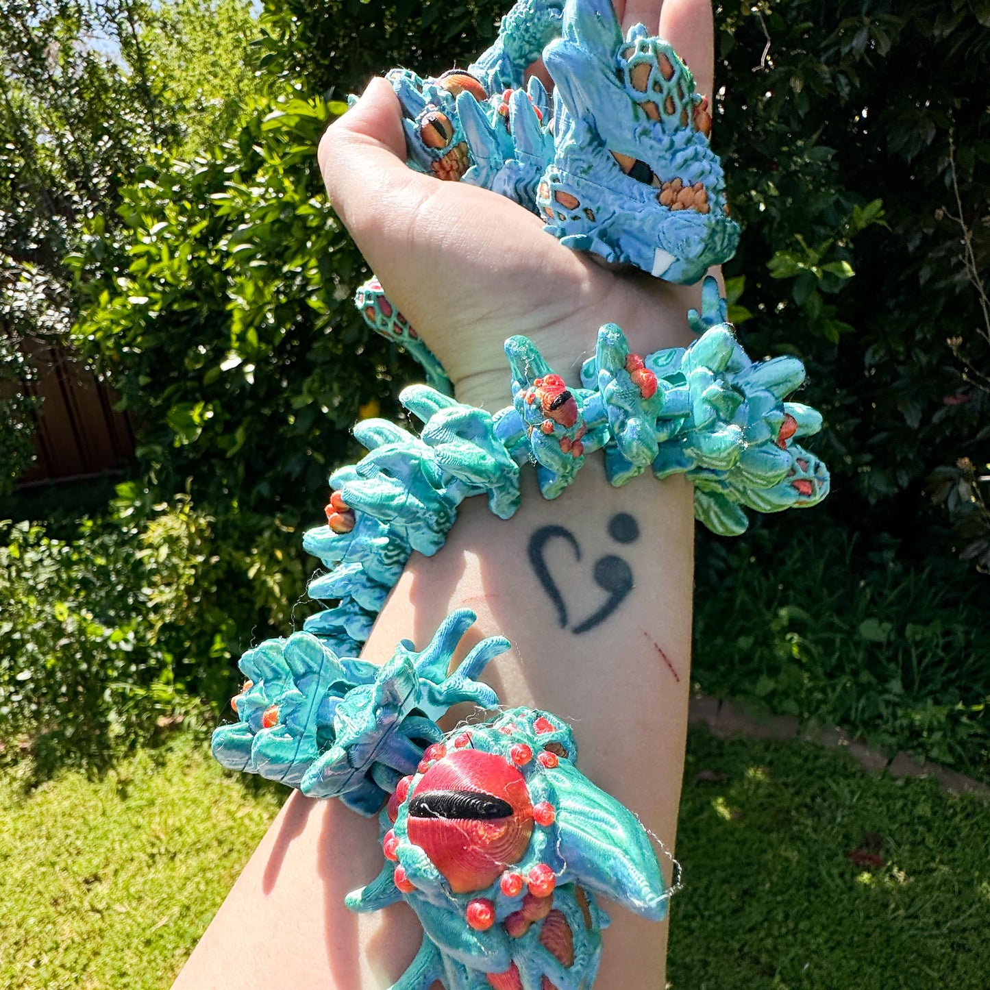 Articulated Infested Dragon | Fantasy Dragon Model | 3d Printed Dragon | Desk Fidget Toy