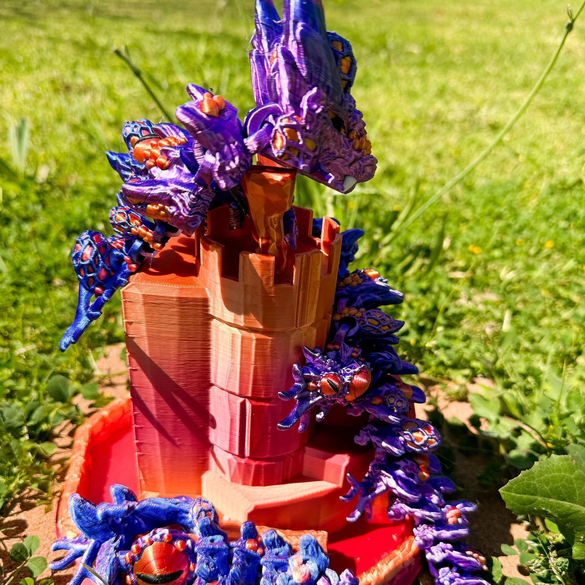 Articulated Infested Dragon | Fantasy Dragon Model | 3d Printed Dragon | Desk Fidget Toy