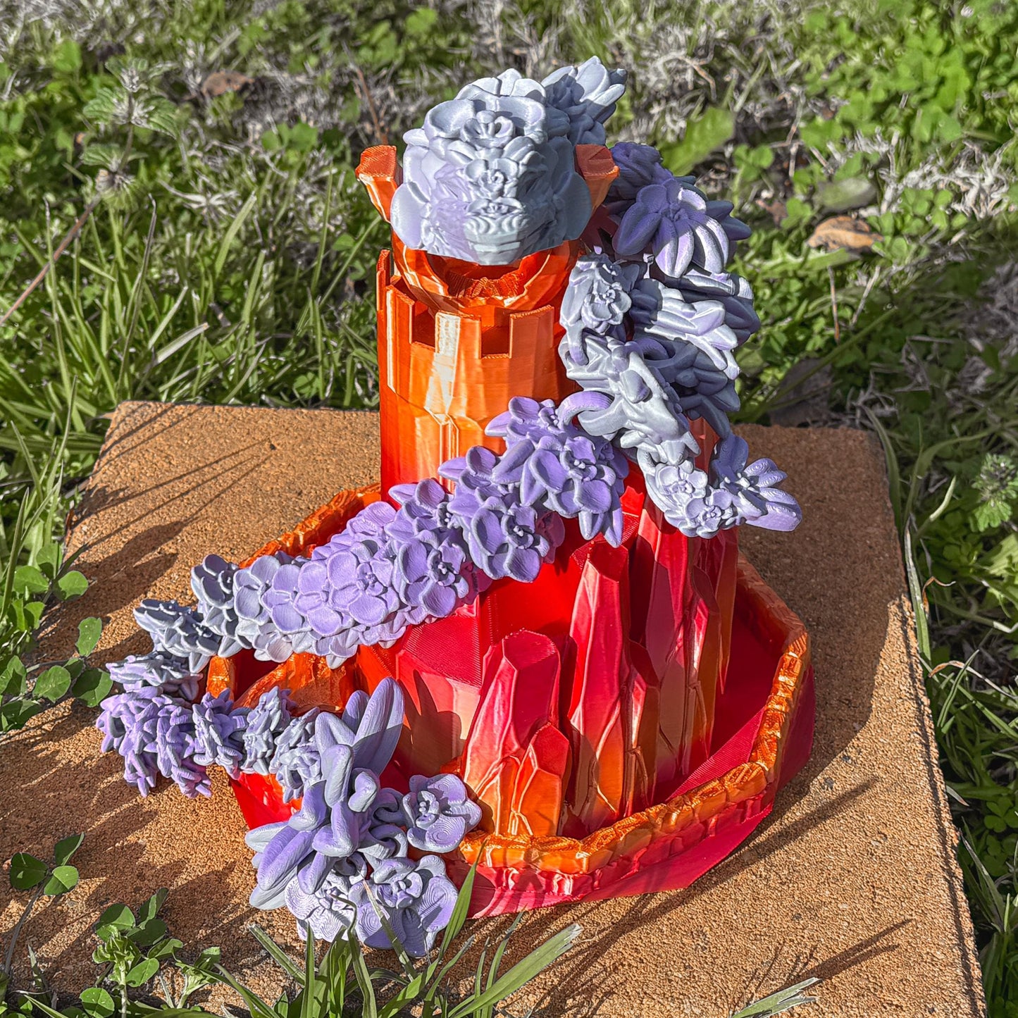 Articulated Orchid Dragon | Fantasy Dragon Model | 3d Printed Dragon | Desk Fidget Toy