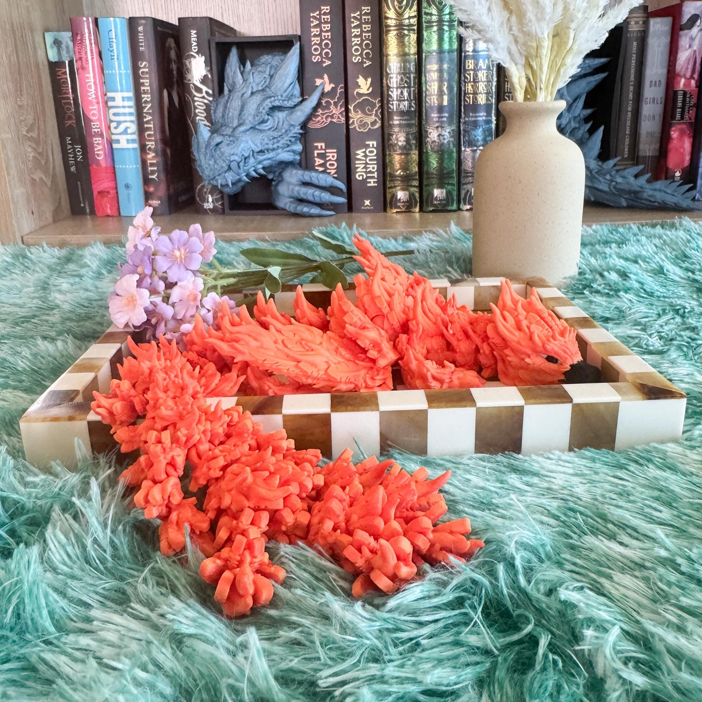 Articulated Phoenix Dragon | 3D Printed Dragon | Flame-Inspired Dragon | Fantasy Dragon Model | 3d Printed Dragon | Desk Fidget Toy