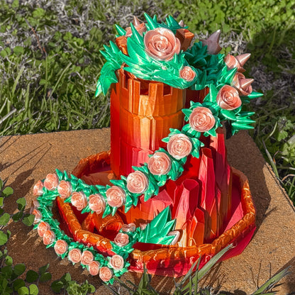 Articulated Rose Dragon | Fantasy Dragon Model | 3d Printed Dragon | Desk Fidget Toy