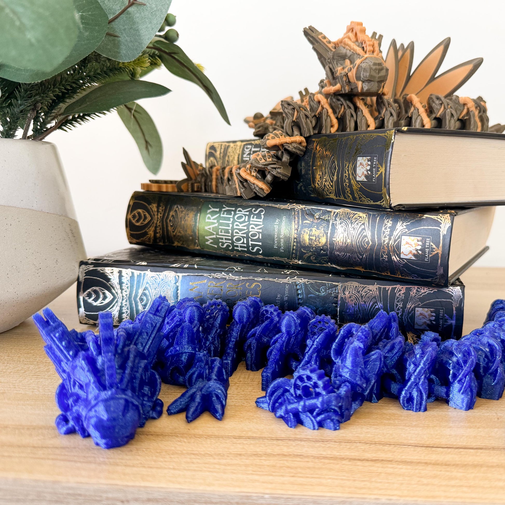 Articulated Steampunk Dragon | Fantasy Dragon Model | 3d Printed Dragon | Desk Fidget Toy