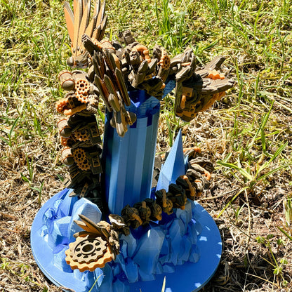 Articulated Steampunk Dragon | Fantasy Dragon Model | 3d Printed Dragon | Desk Fidget Toy