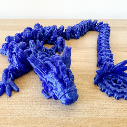 Articulated Steampunk Dragon | Fantasy Dragon Model | 3d Printed Dragon | Desk Fidget Toy