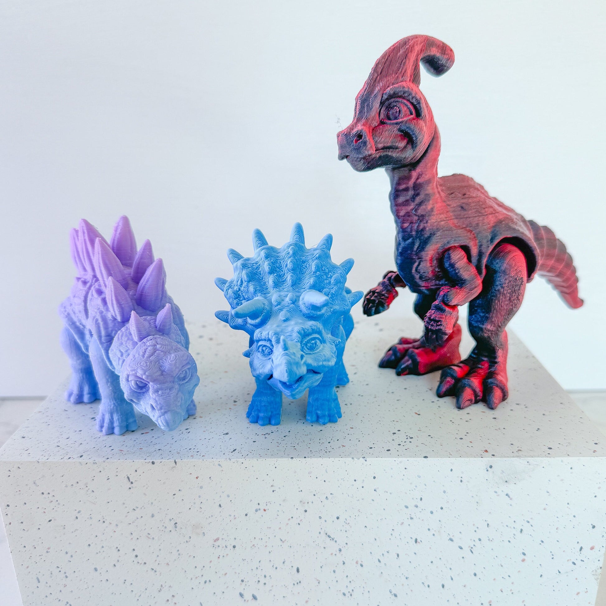 Articulated Tiny Dinosaurs | Prehistoric model | Dinosaur Toy | T-Rex | Raptor | Stegosaurus | Triceratops | Brachiosaurus | Parasaurolophus